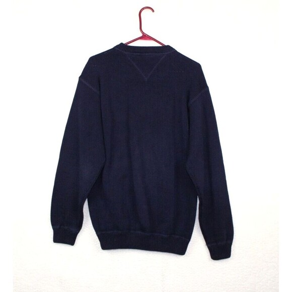 Ozark Wilderness Outfitters Mens Navy Heavy Knit Pullover Sweater Size Medium - Picture 8 of 9